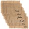 Woven Jute Placemats Set of 6 Dining Table Mat, Love Live Laugh Home Gather Family, 18"x12" Brown